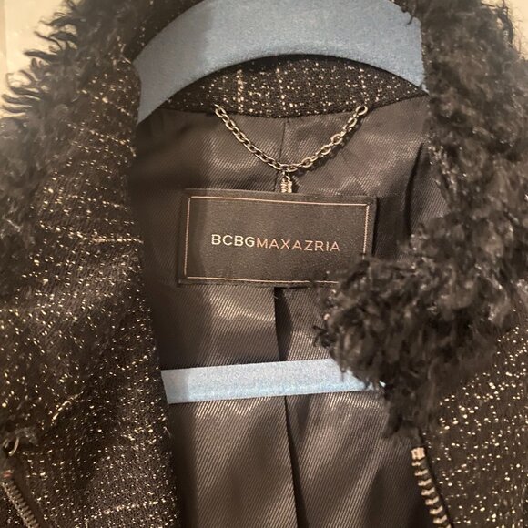 BCBGMaxAzria - Tweed & Faux Fur Jacket - Picture 3 of 5